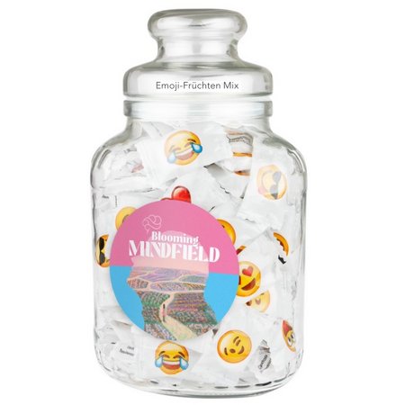 Nostalgisches Bonbonglas mit Logo