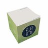 Notizwürfel Medium Green 9 x 9 x 9 cm als Werbegeschenk