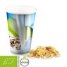 Bio Porridge Apfel-Zimt, ca. 50g, Snackbecher Maxi bedruckt mit Logo