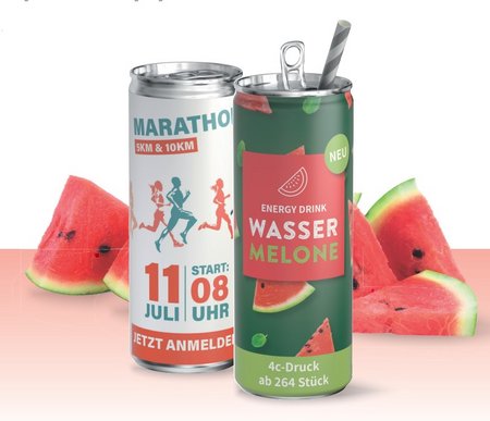 Energy Drink Wassermelone mit Logo