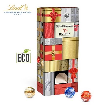 Lindt Lindor Adventsspender Turm mit Logo