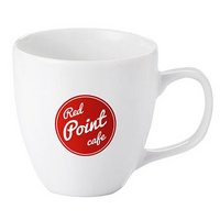 Porzellanbecher AMERICANO EU mit Werbung