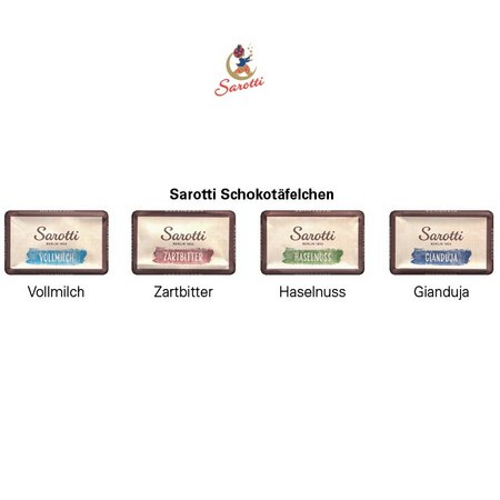 Füllvarianten Täfelchen Adventskalender Haus ECO Papierblister Sarotti