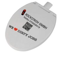 Glasabdeckung mit Clip WC mit Logo