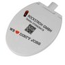 Glasabdeckung mit Clip WC mit Logo