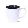 Keramikbecher Americano PURE mattweiß-schwarz  mit Logo