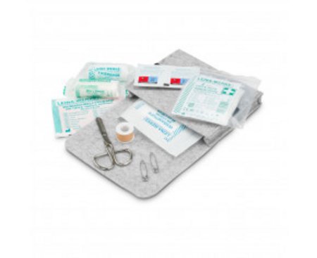 First Aid Kit in Filztasche - Erste Hilfe Set, 12-teilig, deutsche Markenware bedrucken logo