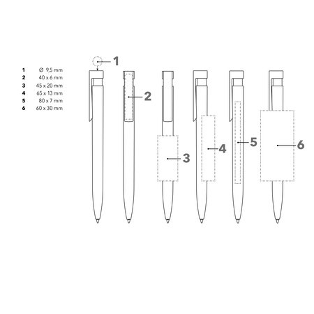 Senator Kugelschreiber Liberty Polished  Druckfläche