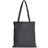 Tasche 38 x 42 cm aus Fairtrade-zertifizierter Baumwolle mit zwei langen Henkeln 70 cm anthrazit  mit Logo