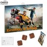Fußball Schoko Adventskalender 24 verschiedenen Motive mit Logo