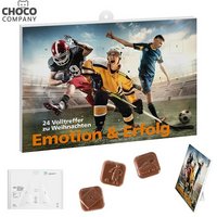 Fußball Schoko Adventskalender 24 verschiedenen Motive mit Logo