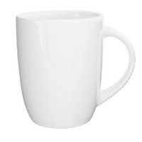 Tasse bedrucken Opera weiß mit Logo