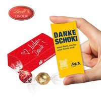 Lindt Lindor Präsent 2er mit Logo