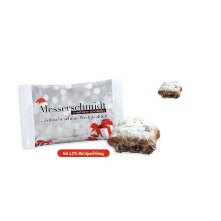 Stollenkonfekt bedruckt mit eigenem Logo