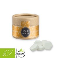 Bio Traubenzucker Orange 40g Biologisch abbaubare Eco Pappdose Midi mit Logo