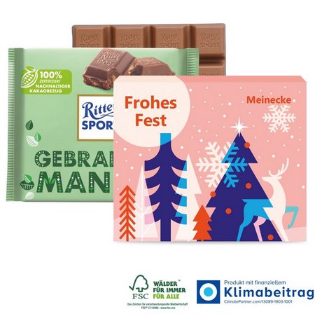 Ritter SPORT 100 g mit Logo