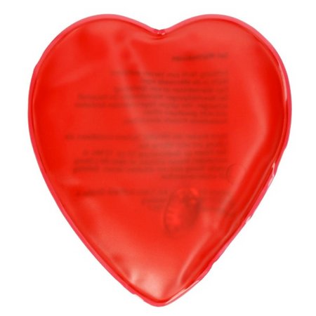 Gel-Wärmekissen Herz mit Logo