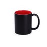 Keramikbecher Tomek Magic Satin schwaz/rot mit individuellem Logo