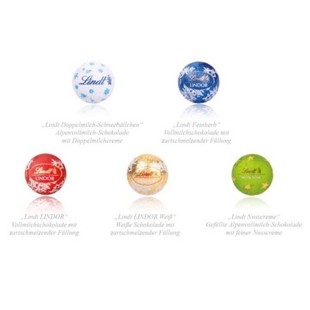 Inhalt 3D Adventskalender Lindt Container Organic mit eigenem Logo 