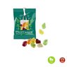 Fruchtgummi vegan Standardformen in kompostierbarer Werbetüte 10g mit Logo