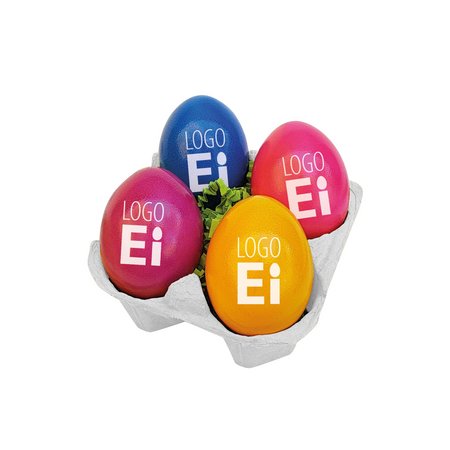 LogoEi 4er-Box bedruckt mit eigenem Logo