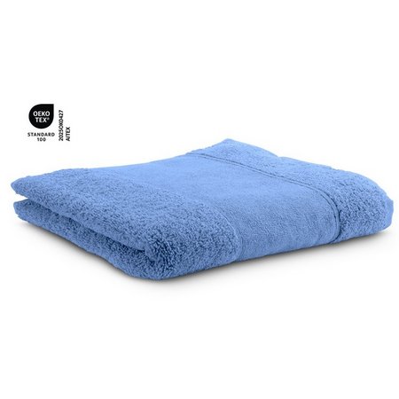 Duschtuch Mari 70 x 140 cm hellblau mit Logo