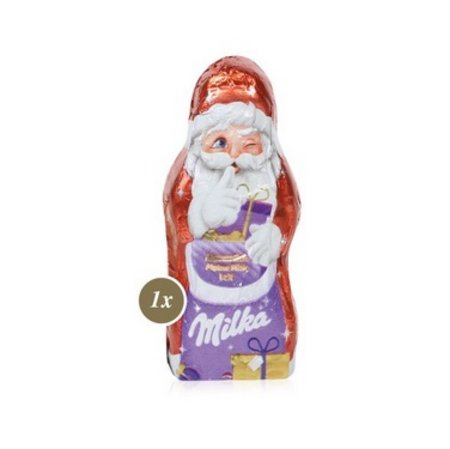 Inhalt Werbe-Klappkarte Milka Weihnachtsmann