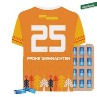 Täfelchen Adventskalender Trikot share Schokolade mit Logo