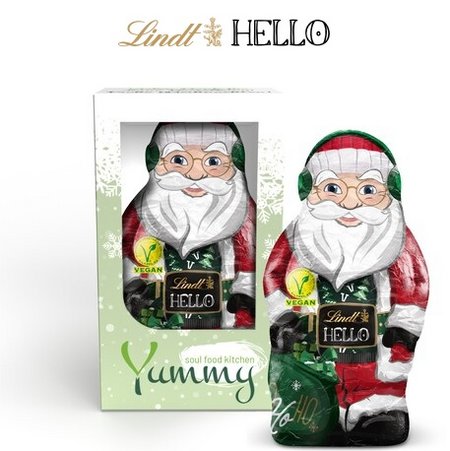 Lindt Hello Santa Vegan mit Logo