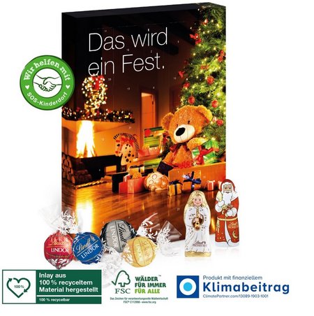 Variante Adventskalender Lindt Lindor mit eigenem Logo