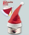 Weihnachtsmütze Bio Knusperkugel-Mix 45g in Metalldose Mini mit Sichtfenster silber mit Logo