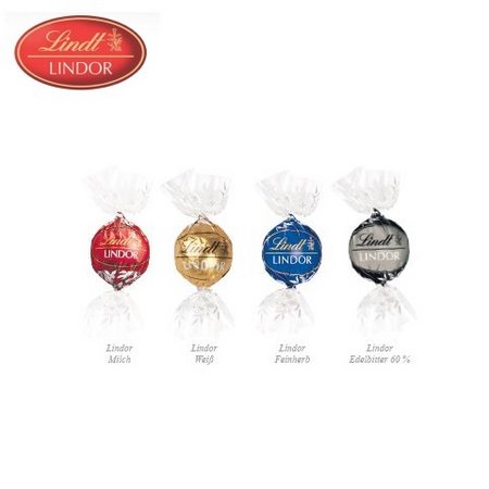Füllvarianten Weihnachtsmann mit Lindt Lindor Kugel mit Logo
