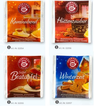 Füllvarianten Weihnachts-Beuteltee sortenrein 5 Stück