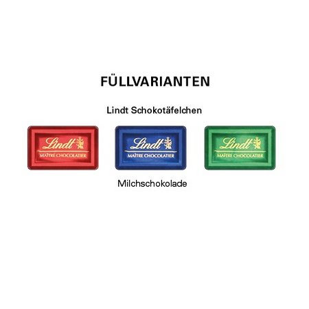 Inhalt Täfelchen Adventskalender Lindt