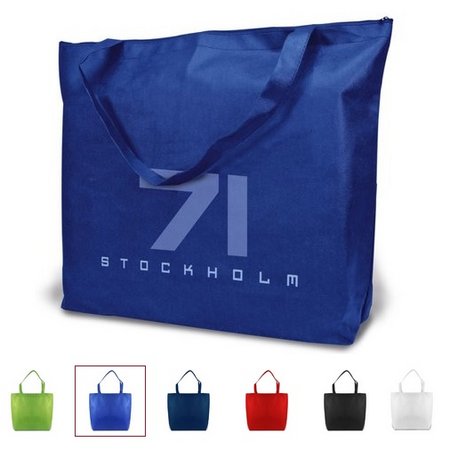 PP-Tasche Stockholm mit langen Henkeln und Logo