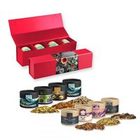 Verschiedene Weihnachts Gewürzmischungen, ca. 80-160g Premium rot mit Magnetverschluss mit Logo