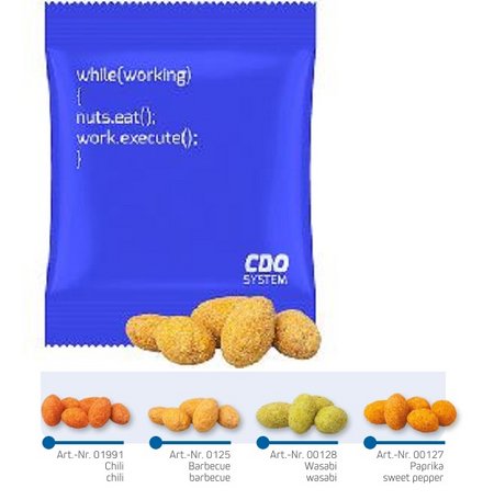 Erdnüsse versch. Sorten 10g Midi-Tüte mit Logo