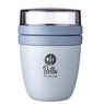 Hellblauer  Mepal Ellipse Mini 300+120 ml Lunchpot mit Logo