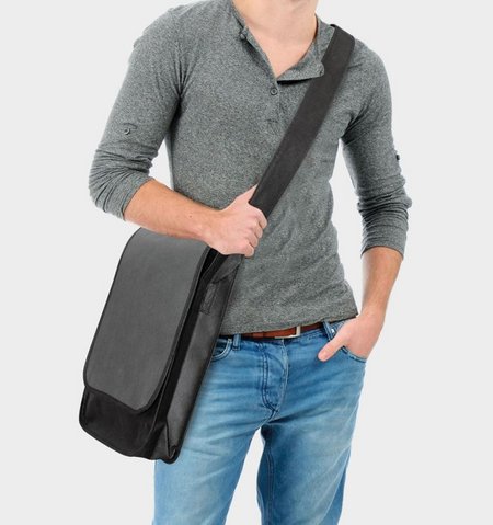 PP-Schultergurttasche Dublin 30 x 37 x 9 cm mit eigenem Logo