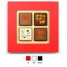 Deckelfarben Logopraline 4er Box