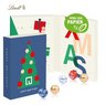 Lindt Adventskalender zum Aufklappen mit Logo