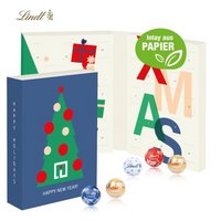Lindt Adventskalender zum Aufklappen mit Logo