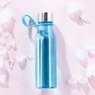 Blaue VINGA Lean Tritan Wasserflasche 600ml mit Logo
