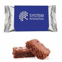Milka-Brownie im Werbeschuber mit Logo