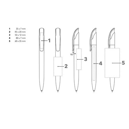 Senator Kugelschreiber Challenger Polished Druckfläche