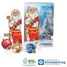 Premium-Präsent mit Lindt Weihnachtsmann Medium eigenem  Logo