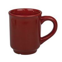 Glühnweinbecher Glühweintasse himbeer rot bedrucken mit Logo