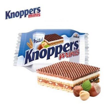 Inhalt Knoppers Mini im Werbeschuber