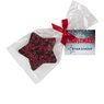 Schoko Weihnachtsstern Zartbitter mit Logo