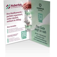 Cover Card mit Traubenzucker-Röllchen bedruckt mit Logo